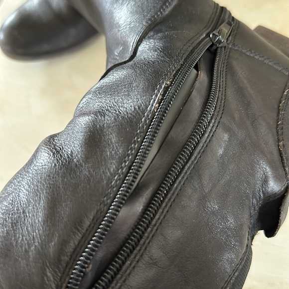 LB Tall Riding Boots Black Leather Size 9 - Picture 7 of 9